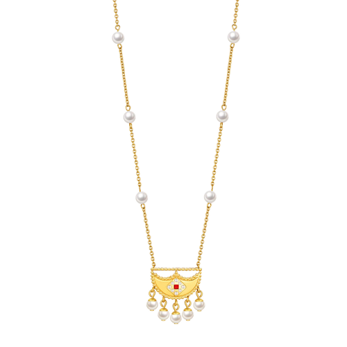 Shnaf / Necklace Pearl Gold