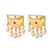 Shnaf / Earrings Pearl Gold