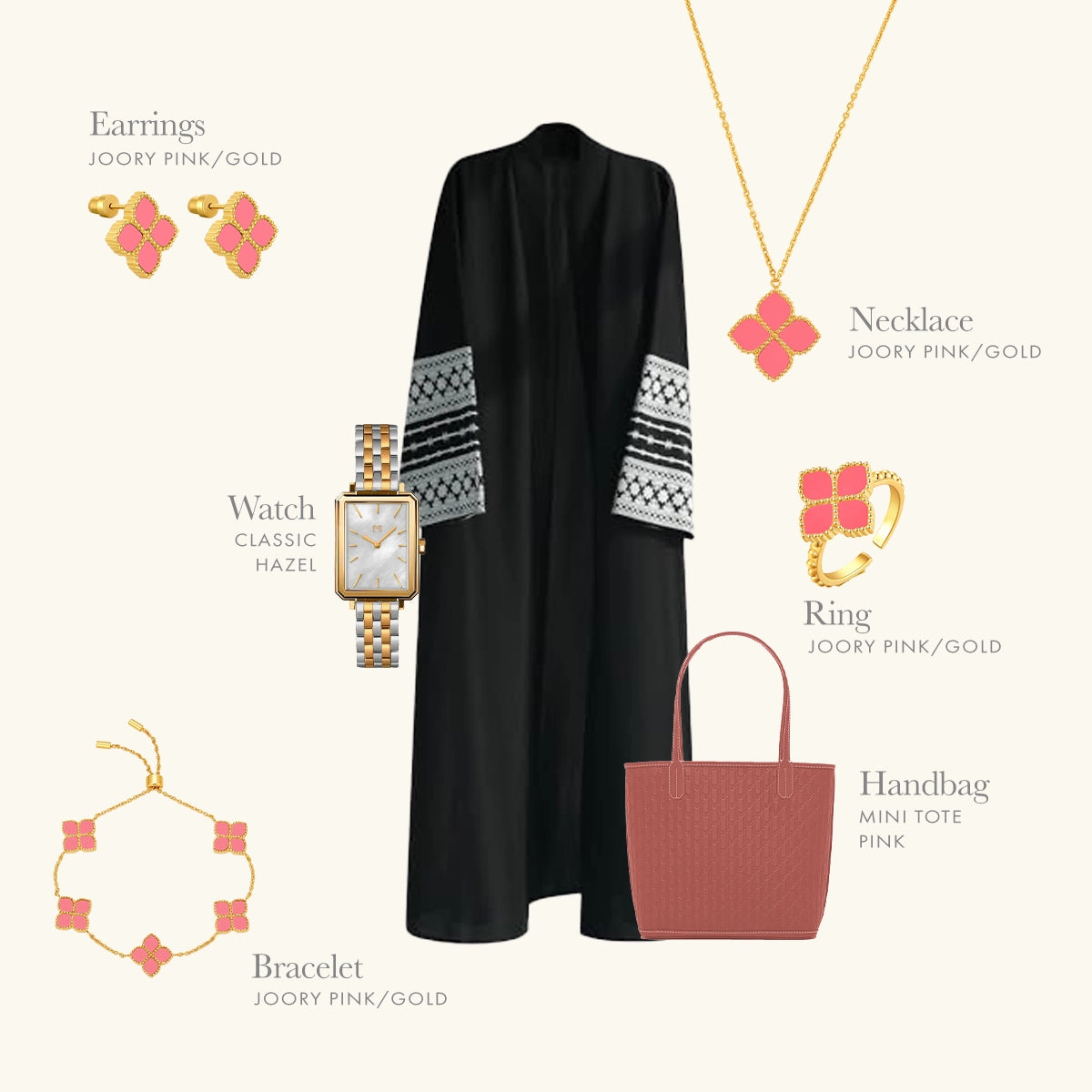 Joory / Necklace Pink Gold