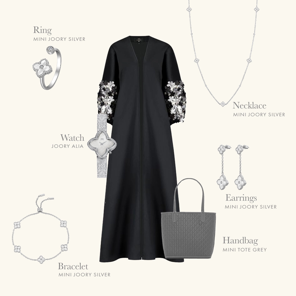 Mini Joory / Necklace Pearl Silver