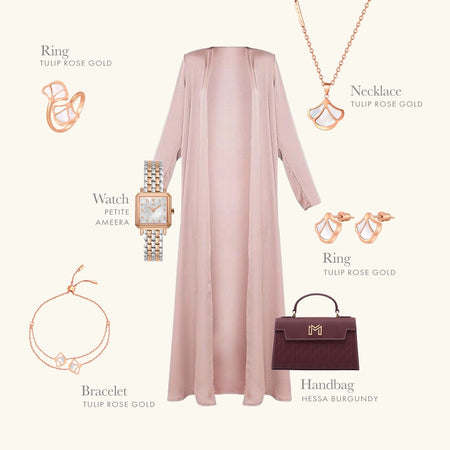 توليب /  إسورة اللؤلؤ بلون الروز قولد