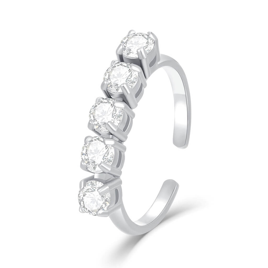 مجموعة هدية عليا / ميني جوري فضي للنساء