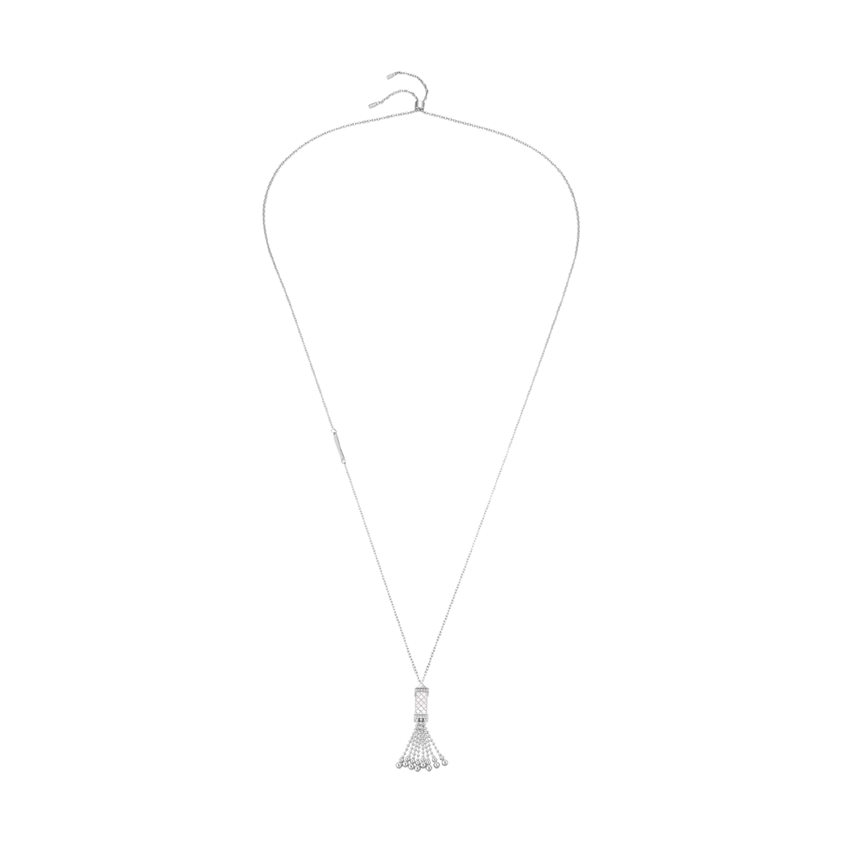 Tassel / Necklace Pearl Silver