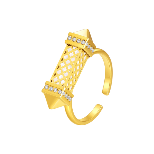 تاسل / خاتم اللؤلؤ باللون الذهبي