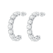 تنس / أقراط باللون الفضي