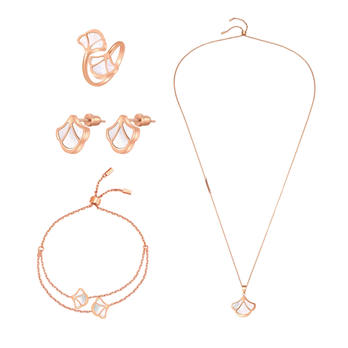Tulip / Set Pearl Rose Gold