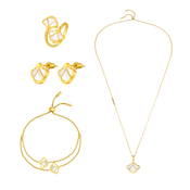 Tulip / Set Pearl Gold