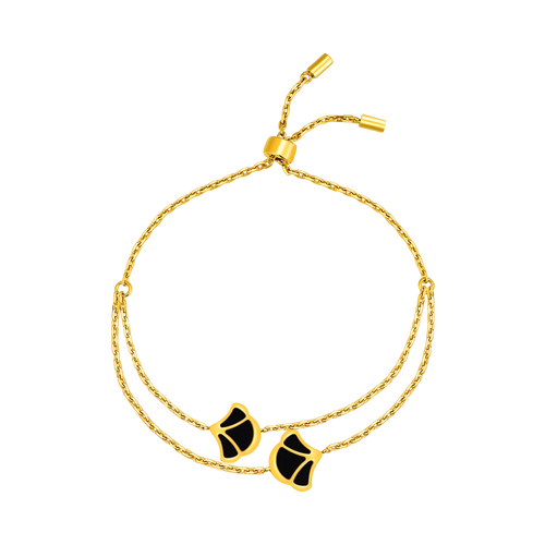 Tulip / Bracelet Black Gold