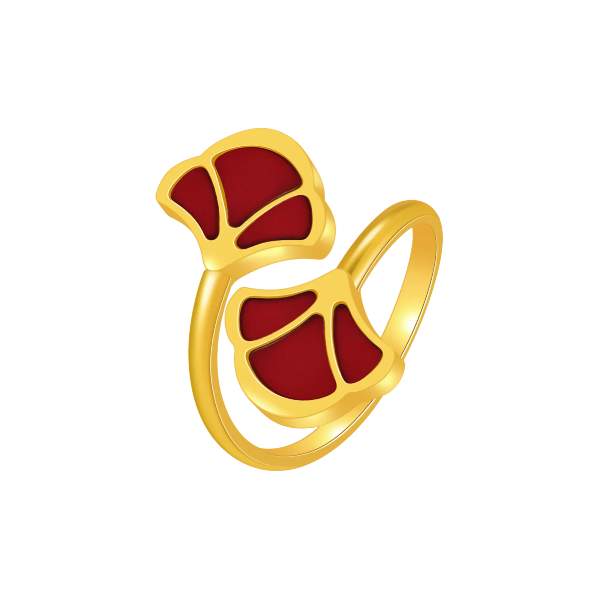 Tulip / Ring Red Gold