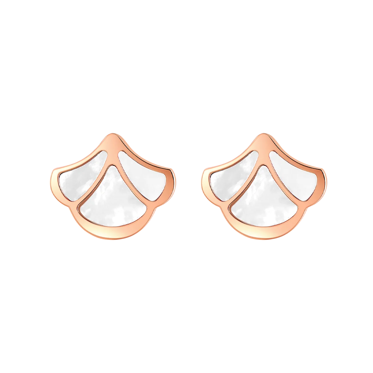 Tulip / Earrings Pearl Rose Gold