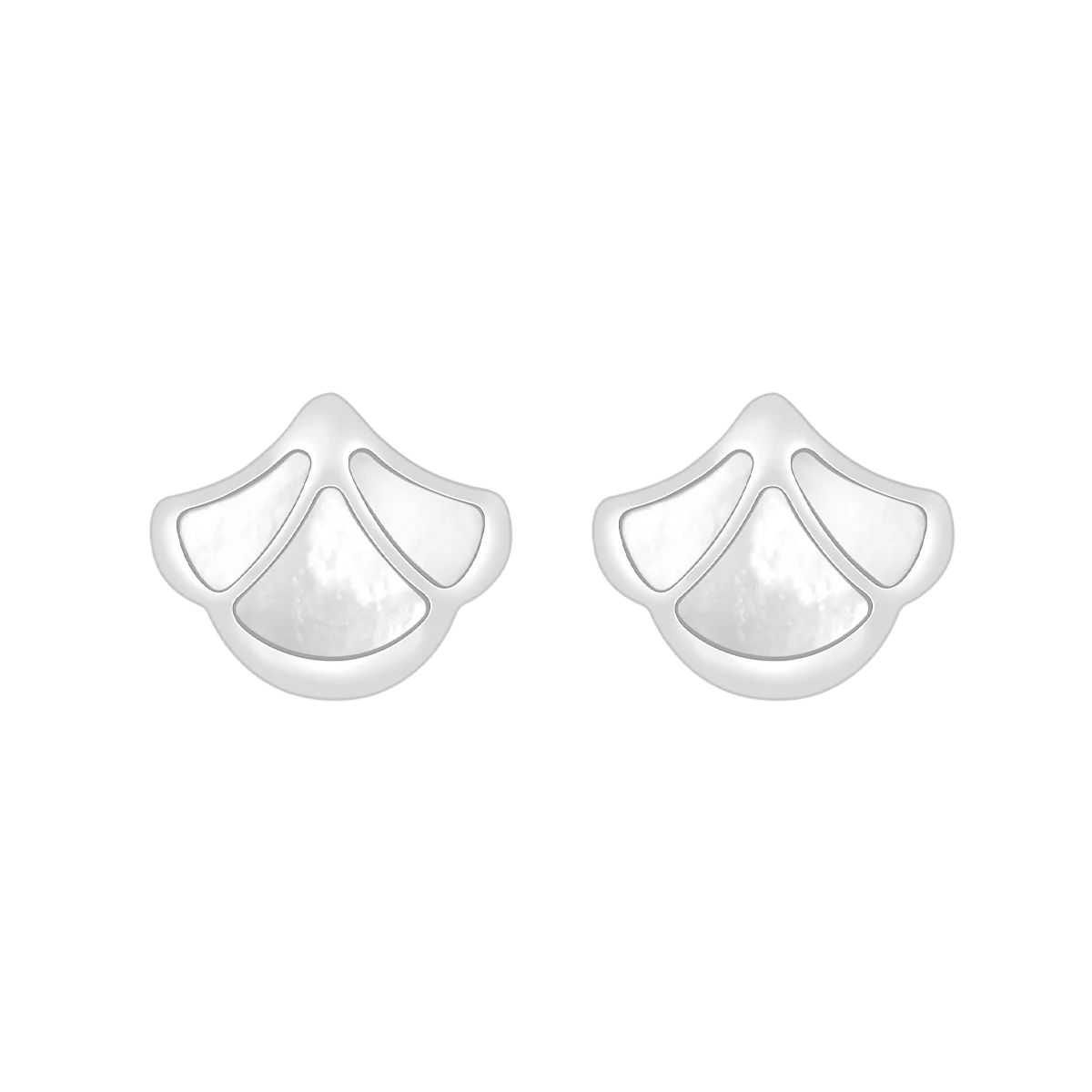 Tulip / Earrings Pearl Silver