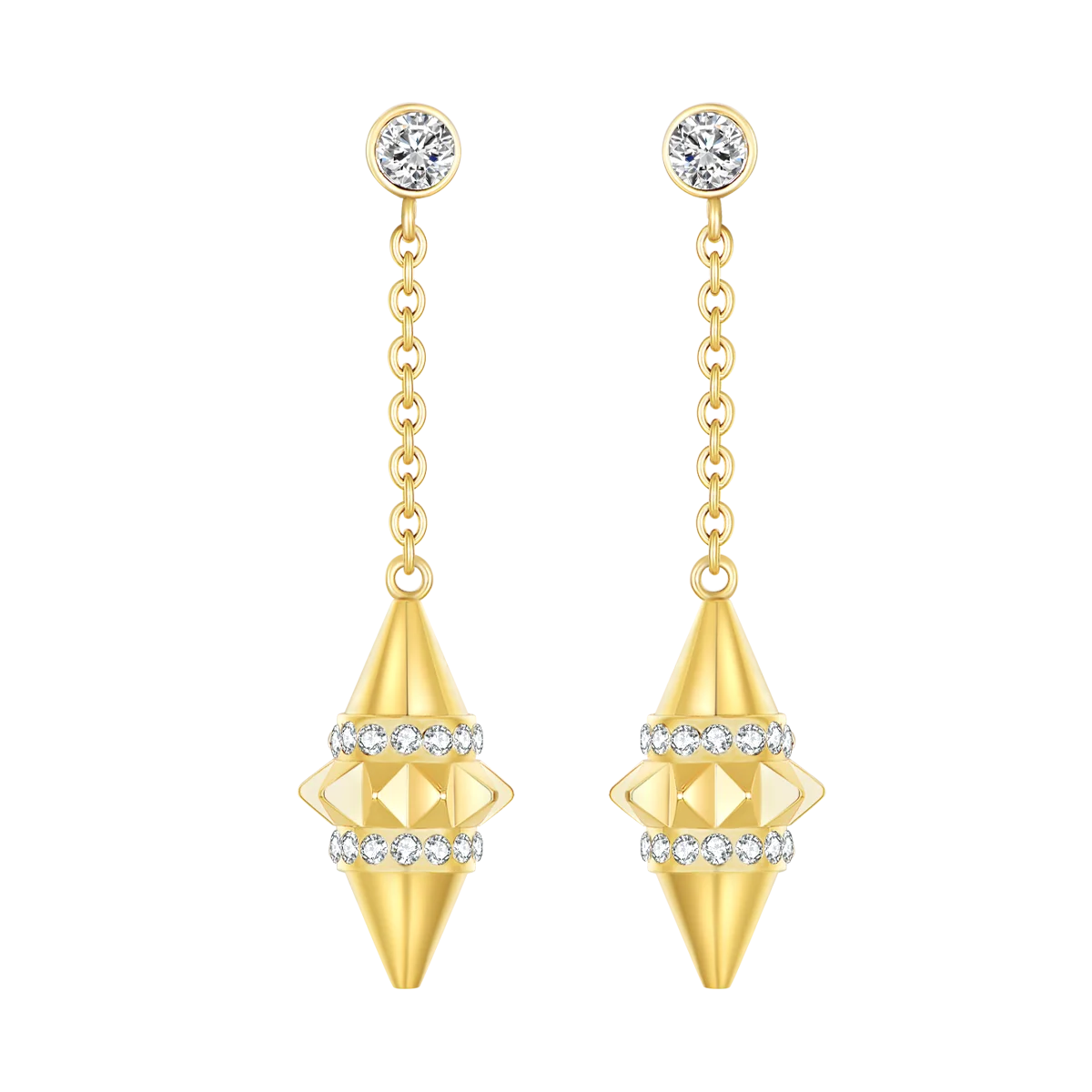 تراث / أقراط باللون الذهبي