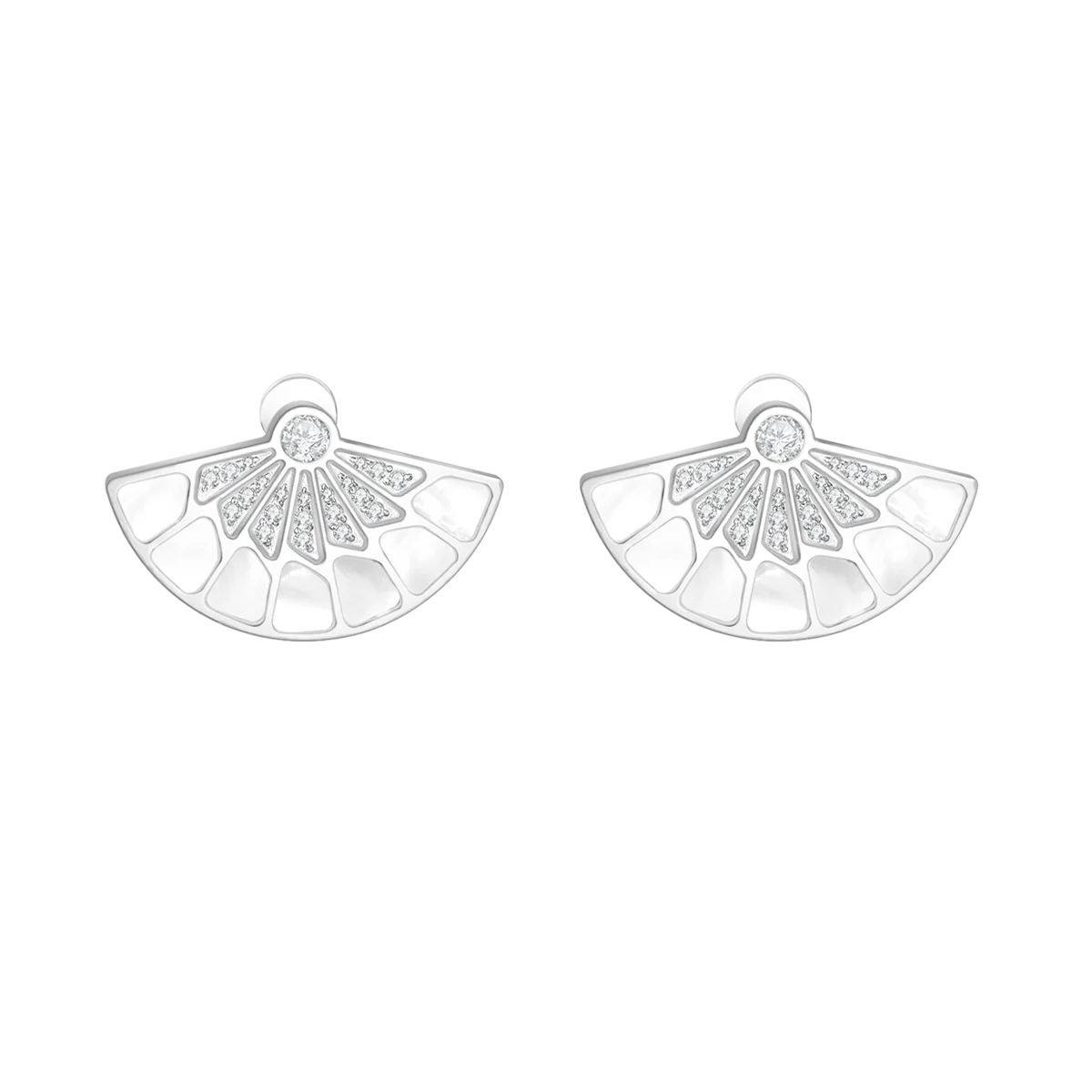 Fan / Earrings Silver