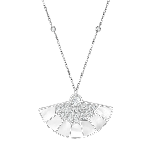 Fan / Necklace Silver