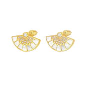 Fan / Earrings Gold