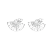 Fan / Earrings Silver