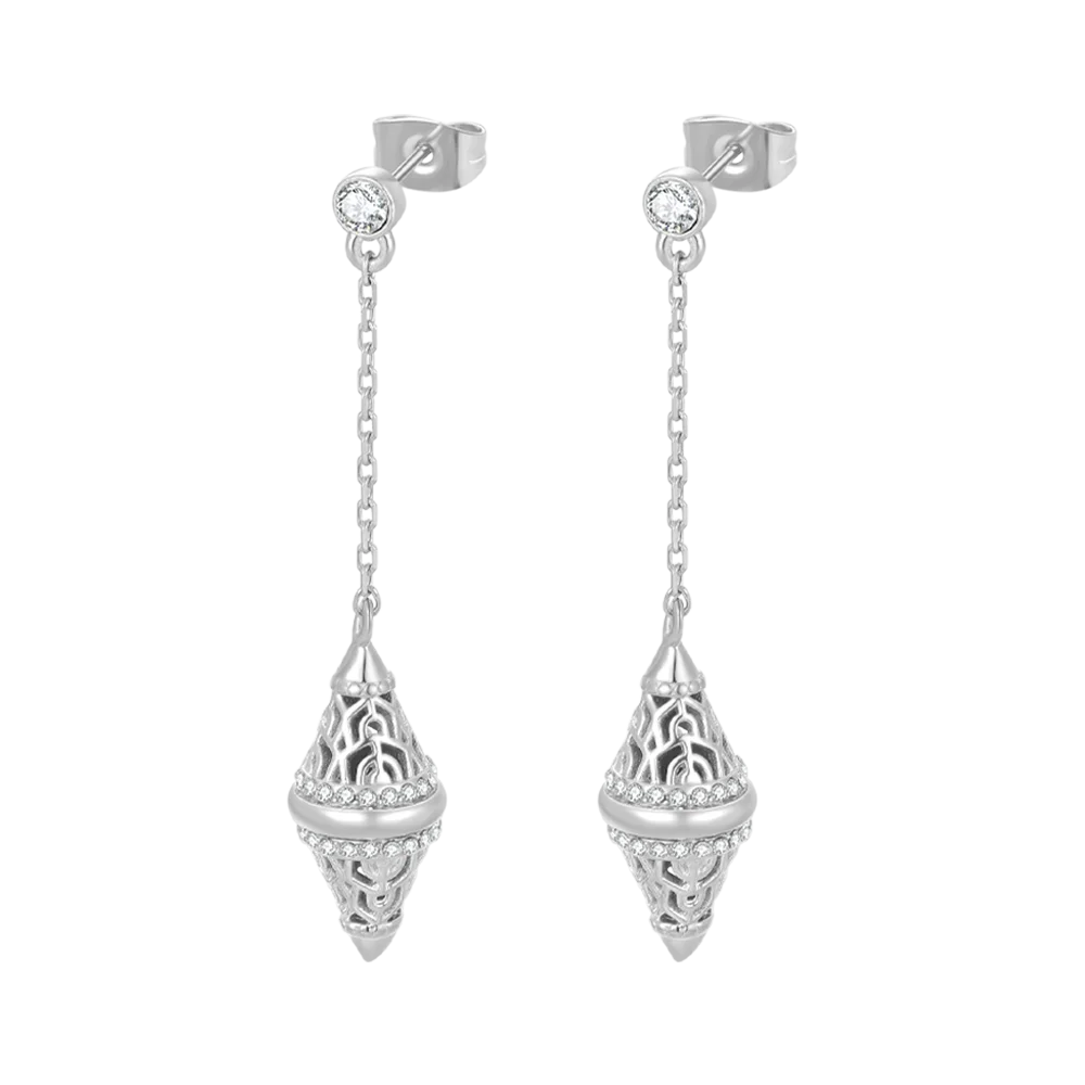 Lantern / Earrings Silver