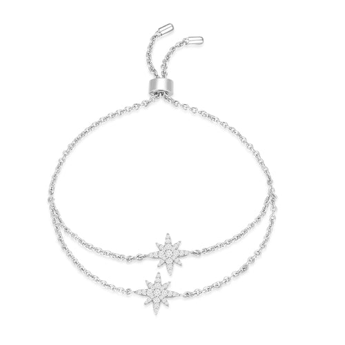 Moonstar / Double Bracelet Silver