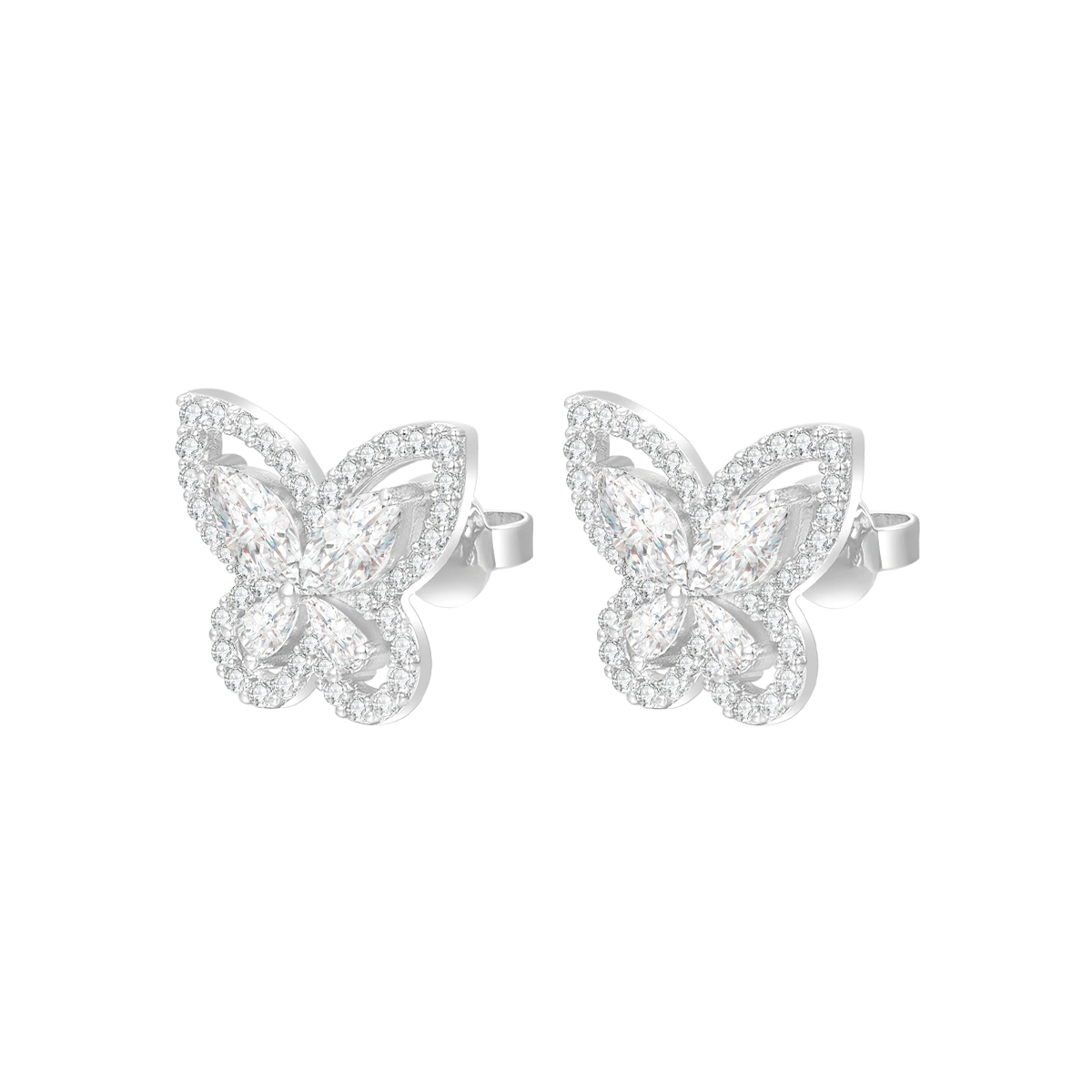 Butterfly / Earrings Silver