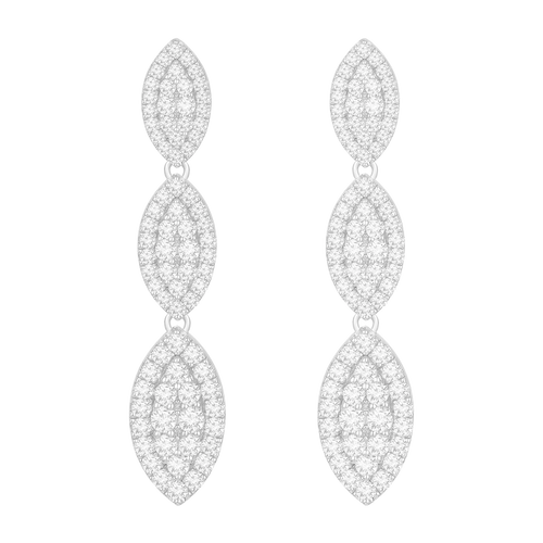 Daisy Leaf / Earrings Silver