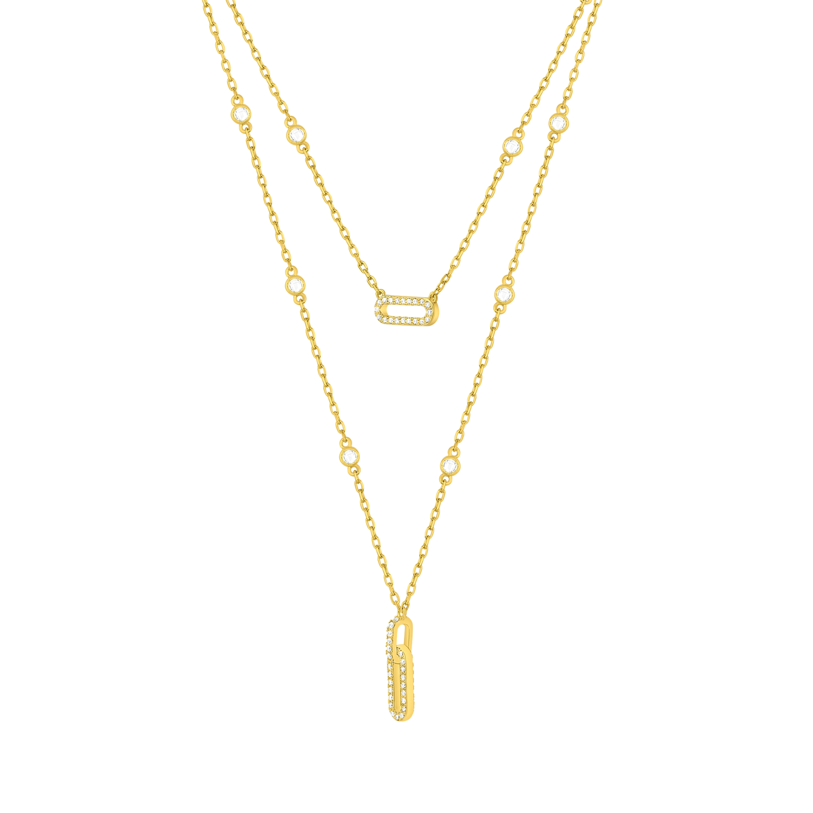 Links / Double Necklace Gold