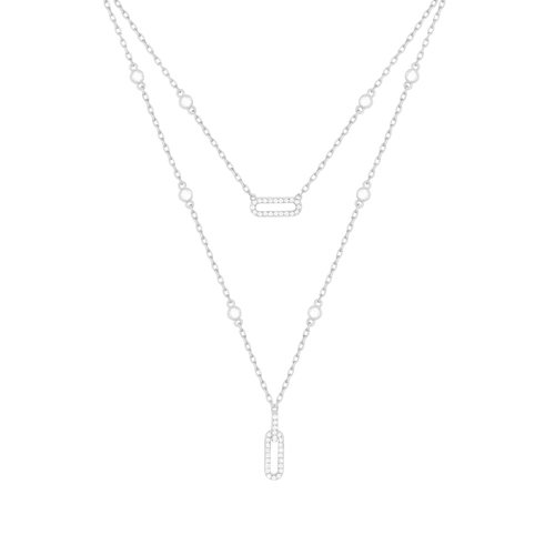 Links / Double Necklace Silver