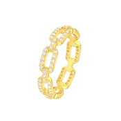 لينكس/ خاتم باللون الذهبي بتصميم متعدد