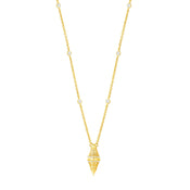 Lantern / Simple Necklace Gold