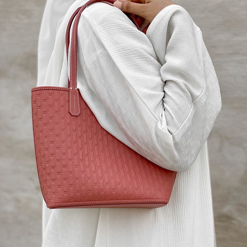 شنطة ميني توت / وردي