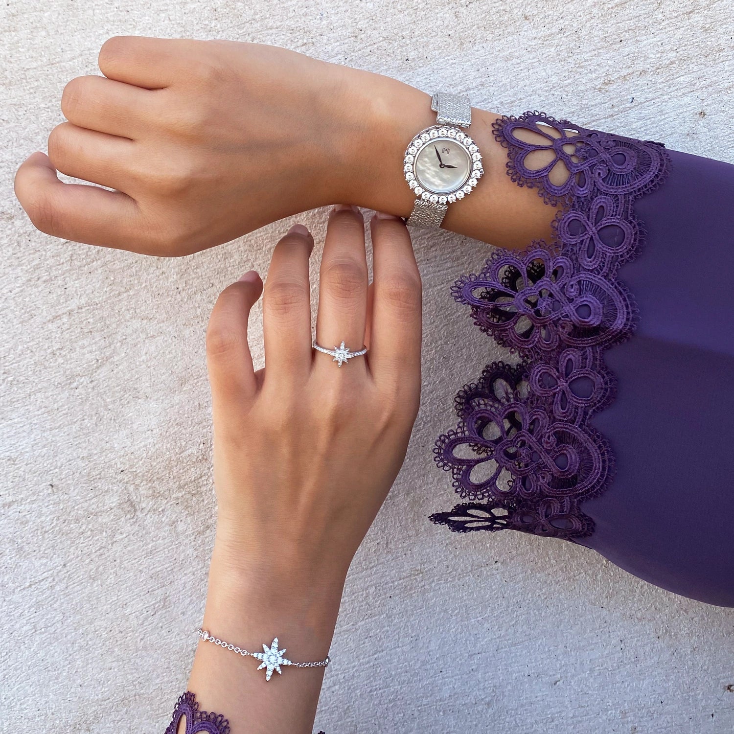 Moonstar / Simple Ring Silver