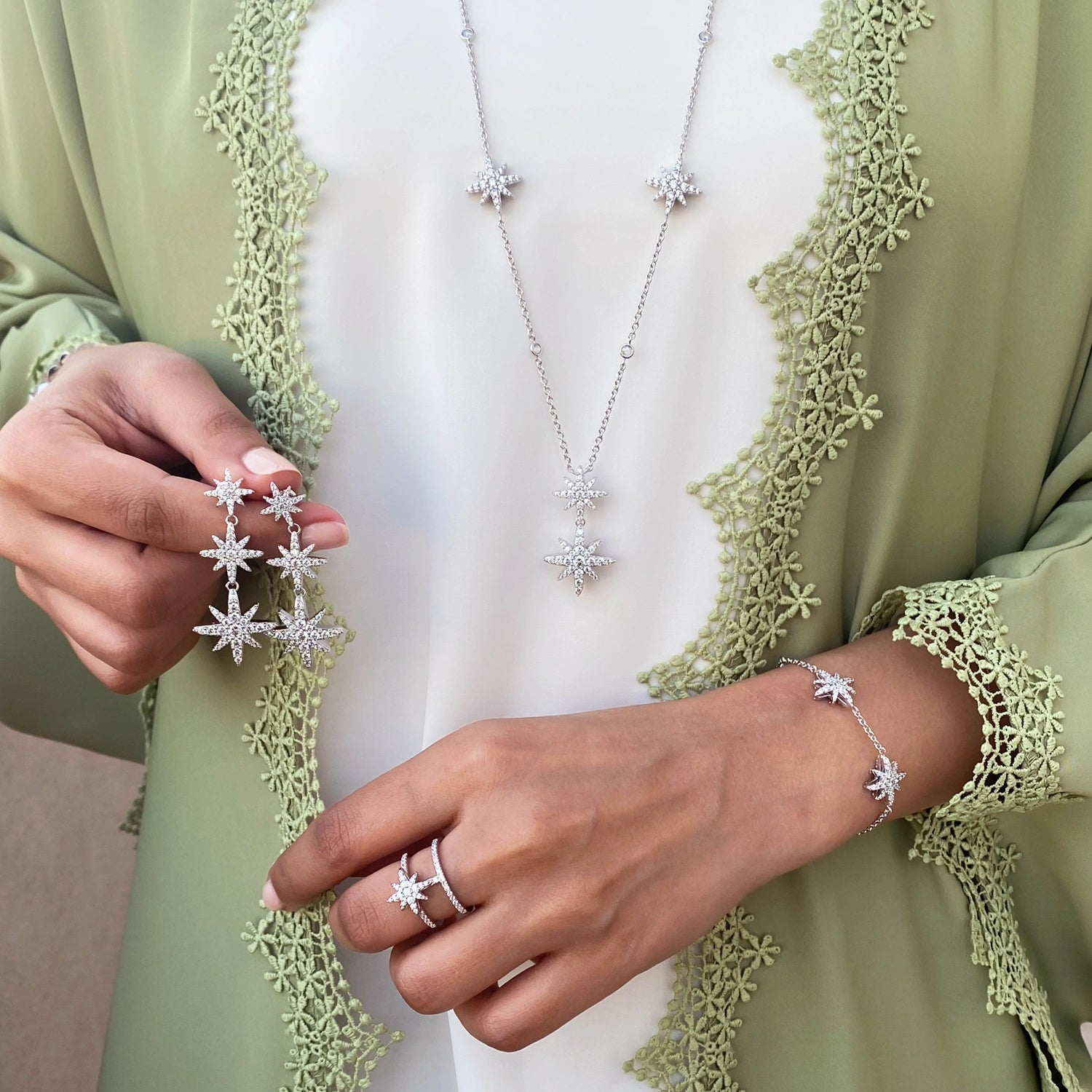 Moonstar / Triple Set Silver