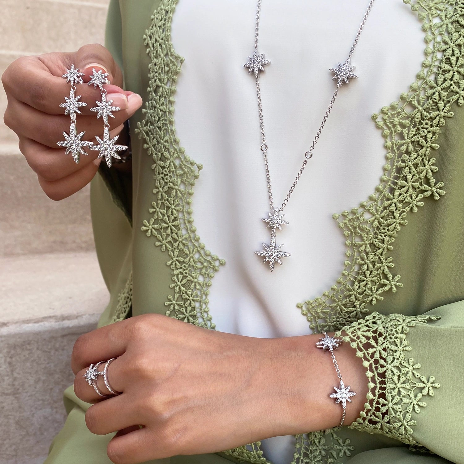 Moonstar / Triple Set Silver