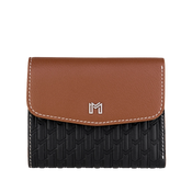 Camel Leather Black & Tan / Silver