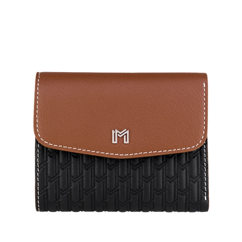 Camel Leather Black & Tan / Silver