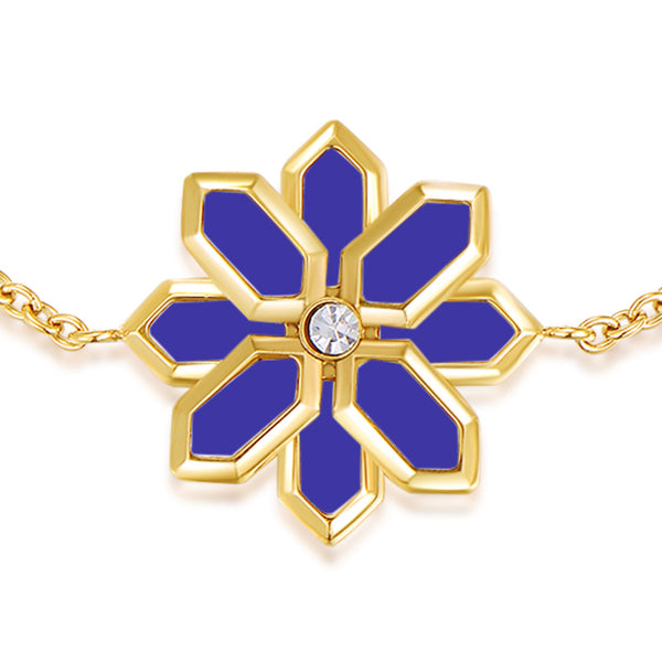 Lotus / Bracelet Blue Gold
