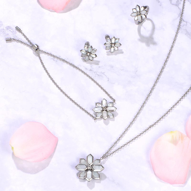 Lotus / Bracelet Pearl Silver