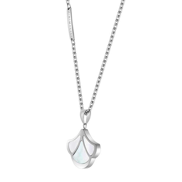 Tulip / Necklace Pearl Silver
