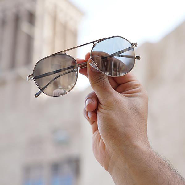 خارجي - مرآة فضية / زرقاء