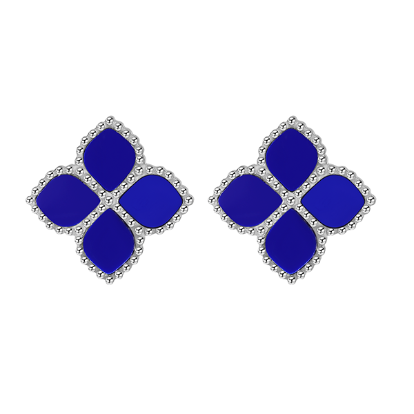 Joory / Earrings Blue Silver
