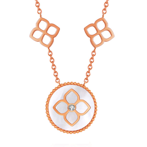Ameera / Necklace Pearl Rose Gold