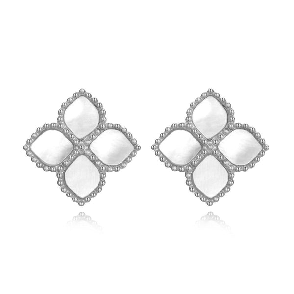 Joory / Earrings Pearl Silver - MINIMALIST