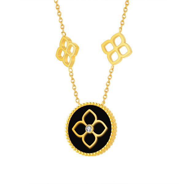 Ameera / Necklace Black Gold