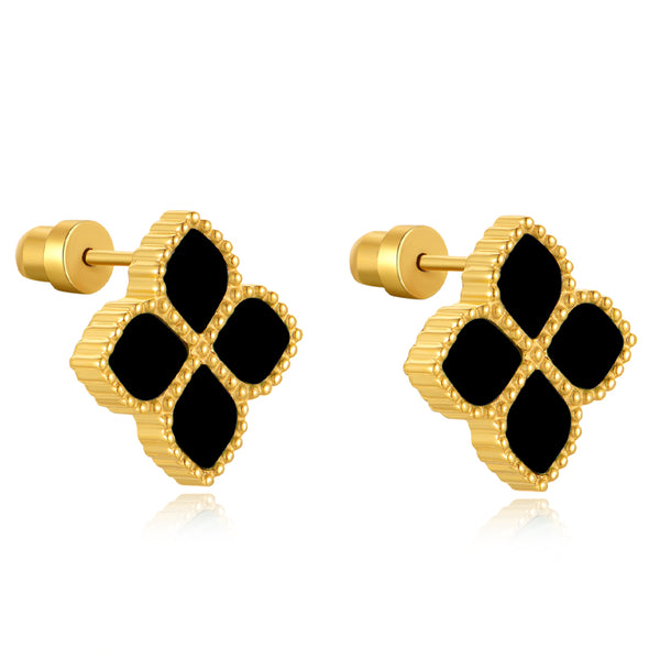 Joory / Earrings Black Gold