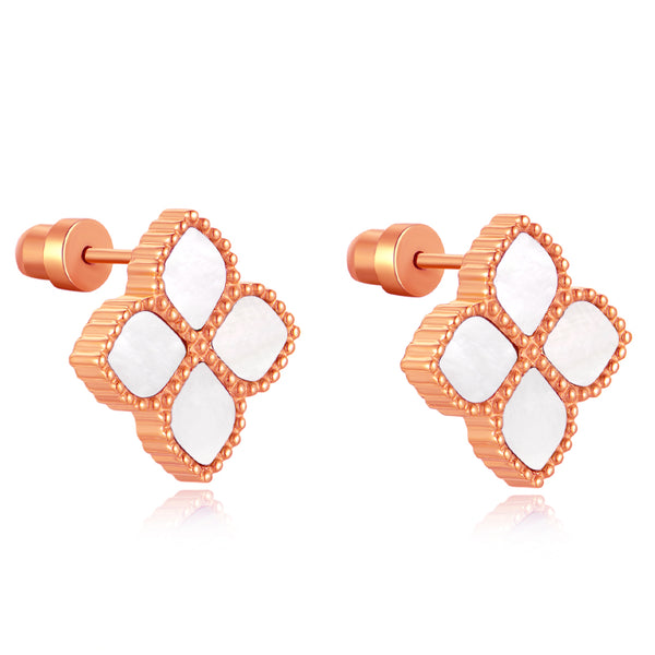 Joory / Earrings Pearl Rose Gold