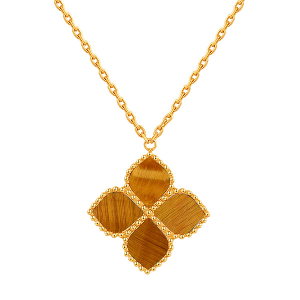 Joory / Necklace Tiger Eye Gold