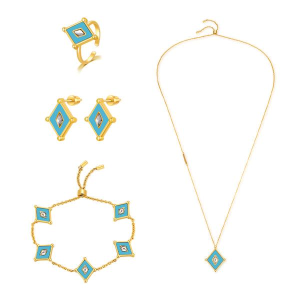 Kite / Set Turquoise Gold