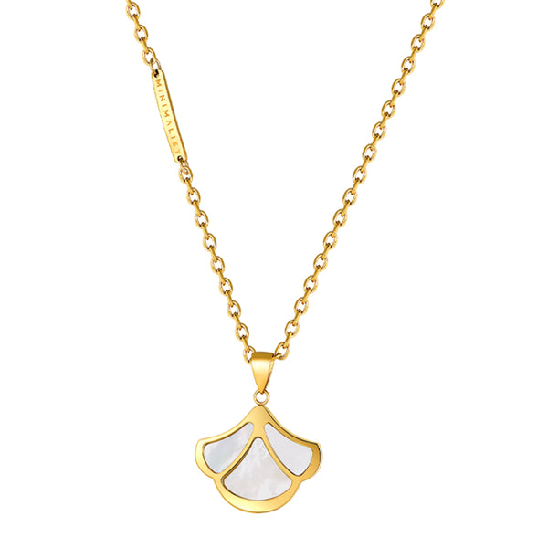 Tulip / Necklace Pearl Gold